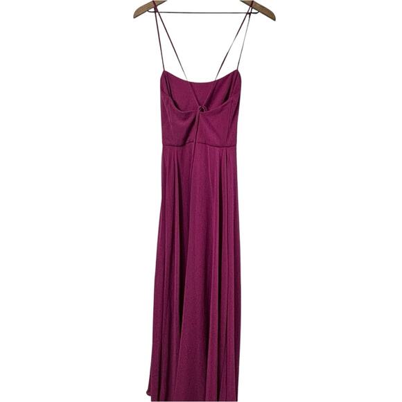 AFTER SIX WOMEN'S SCOOP NECK CONVERTIBLE TIE-STRAP MAXI DRESS WITH FRONT SLIP 8 - Picture 3 of 9